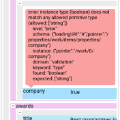 JSON schema validator