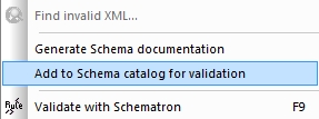 add to xml catalog command