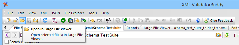 Open and validate large XML product screenshot