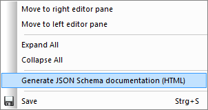 Generate JSON schema documentation product screenshot