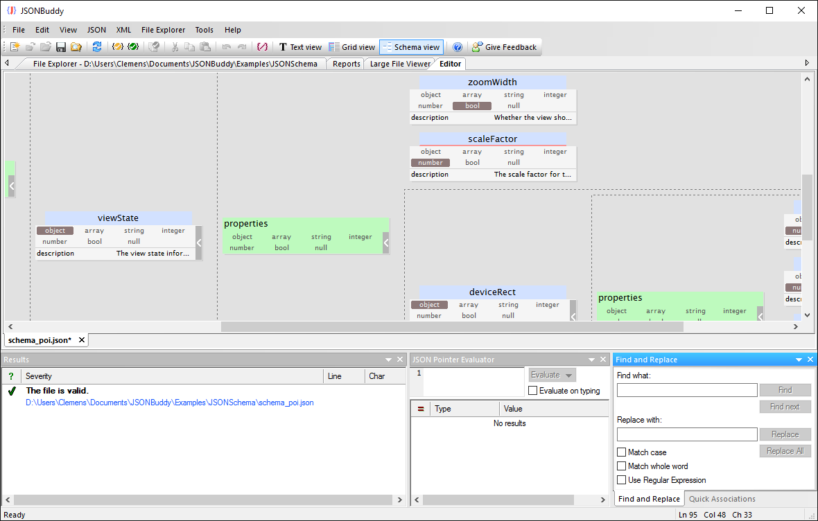 Generate JSON schema documentation product screenshot