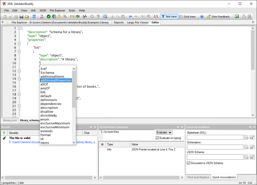 JSON Schema editor product screenshot