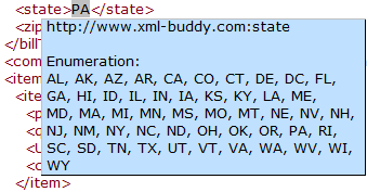 XML editor usage product screenshot