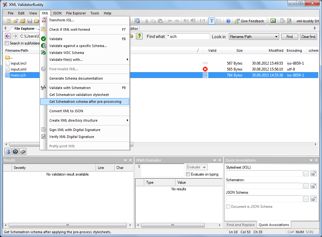 Get Schematron pre-processed intermediate schema