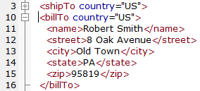 XML editor usage product screenshot