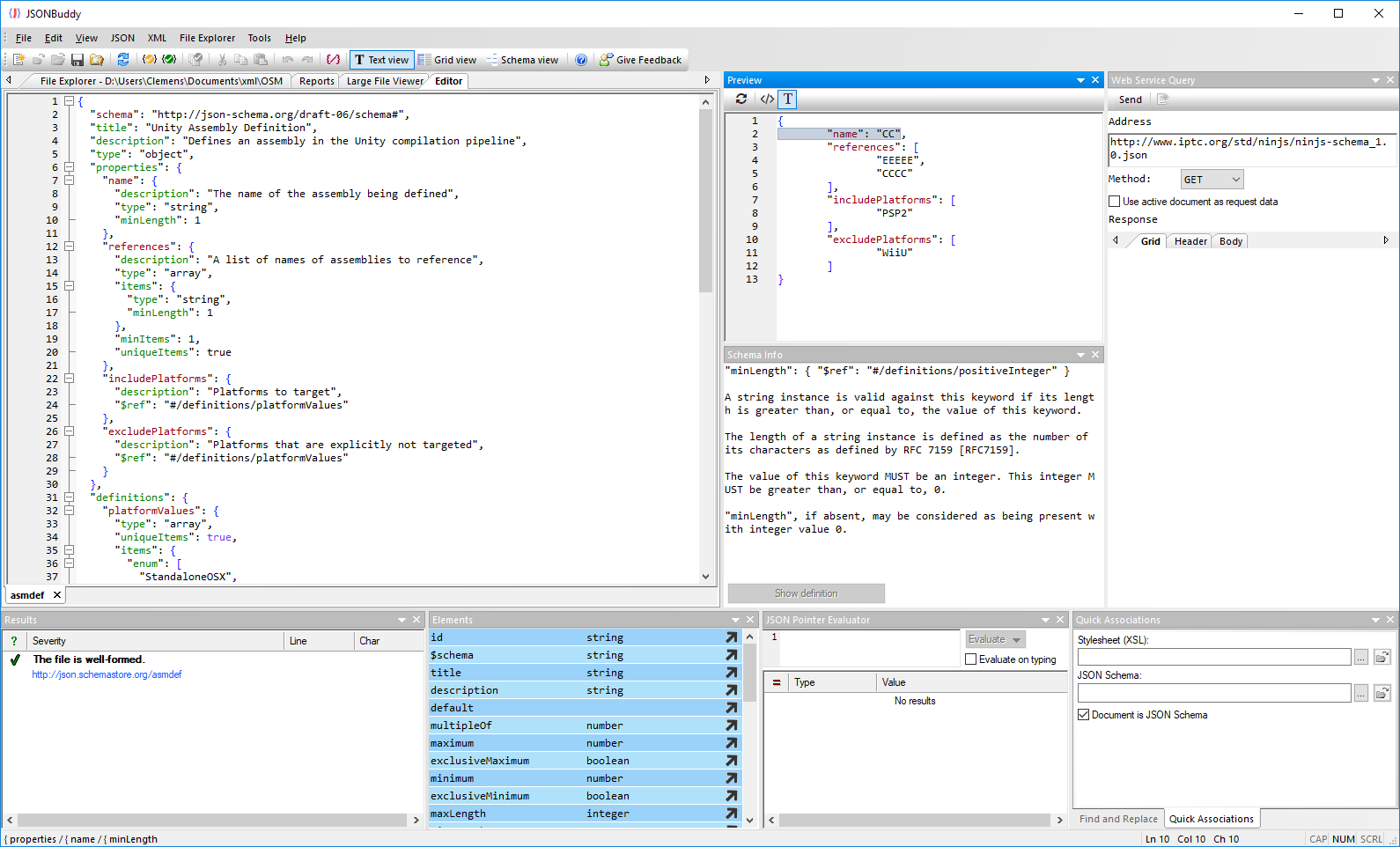 Generated JSON sample data